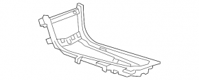 Cadillac ATS 13-19 Black Center Console Trim