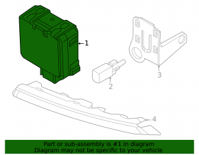 Radar Cruise Control Module VW Jetta 23-26