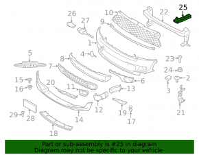 Subframe reinforcement front left Mini Cooper Clubman R55 11-14 rest