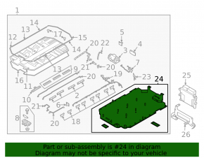Battery housing VVB lower part Kia EV6 22-24