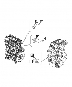 Crankshaft Position Sensor Jeep Cherokee KL 19-23 2.0T