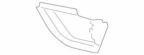 Front right air duct Audi Q7 4L 10-15