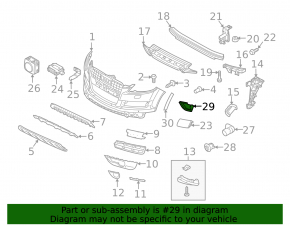 Front right air duct Audi Q7 4L 10-15