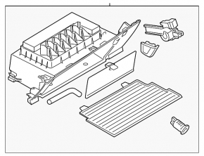 Glove box, glove compartment BMW X1 F48 16-22 beige