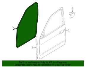 Front left door seal BMW X5 F15 14-18