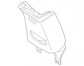 Center pillar trim upper belt left BMW 4 F32 14-20 Coupe, beige OYSTER