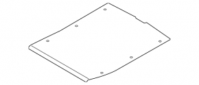 Trunk floor for BMW 3 F30 4d 12-18 black, with mesh