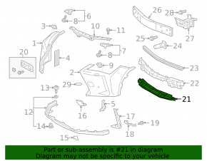 Front Bumper Lower Absorber for Lexus UX200 UX250h 19-26