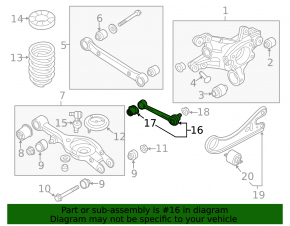 Rear right transverse control arm Hyundai Azera 12-17 CTR