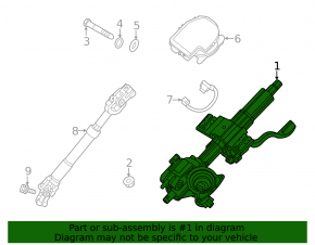 Steering column EUR Hyundai Elantra 21-23