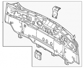 Lexus RX 23-25 rear panel