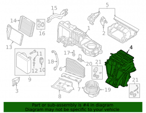 Heater assembly VW Beetle 12-19
