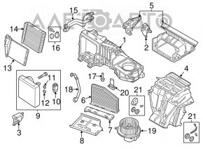 Heater assembly VW Beetle 12-19