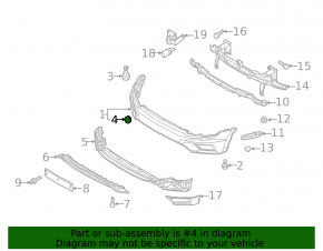 Plug towing hook front bumper VW Tiguan 18-21