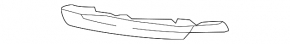 Rear bumper molding right VW Tiguan 18-24 chrome