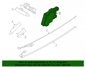 Foot-operated trunk lid opening sensor assembly for BMW 3 G20 23-25