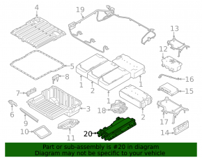 BMW 3 Series F30 16-18 PHEV onboard charger with bracket, rusty bolts