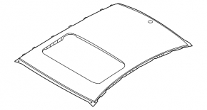 Metal roof Hyundai Sonata 15-19 under the hatch