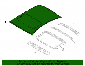 Metal roof Hyundai Sonata 15-19 under the hatch