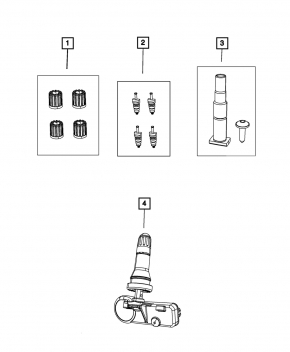 Wheel Pressure Sensor Jeep Cherokee KL 14-23