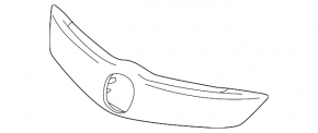Acura ILX 13-15 prerest grille molding, chrome