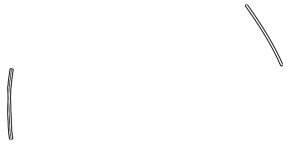 Right rear window molding Toyota Rav4 13-18
