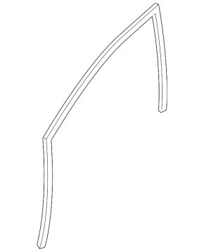 Glass seal front left Nissan Sentra 20-24