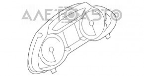 Instrument cluster Audi Q5 8R 09-12 99k scratches