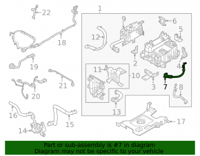 Positive terminal of the Hyundai Tucson 22-26 1.6T HEV battery