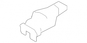 Radiator bracket lower left Porsche Macan 15- 2.9T, 3.0T, 3.6T
