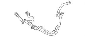 Lower additional radiator cooling pipe Mercedes W167 GLE 53 AMG 21-26 3.0