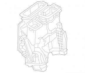 The bare heater housing of the Mercedes C-class W205 air conditioner (15-21)