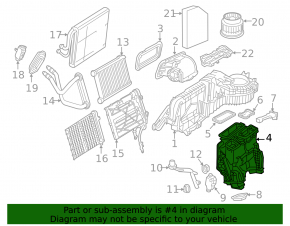 Heater assembly Mercedes GLC 16-22