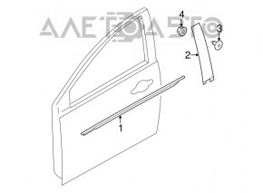 Front right side door trim for Ford Focus mk3 11-18