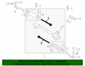 Steering rod left Mazda 6 18-21 usa