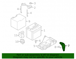 Mazda CX-5 Battery Tray Bracket 17-21