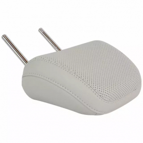 Rear left headrest, 2nd row, Ford Mustang Mach-E 21-25, gray leather