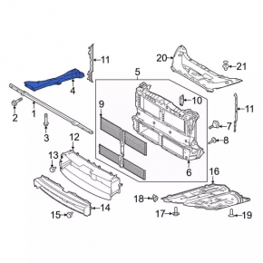 Front right subframe reinforcement for Ford Escape MK4 20-25