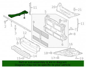 Subframe reinforcement front right Ford Escape MK4 23-