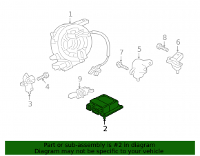 SRS airbag module, airbag computer, Jaguar I-Pace 19-20