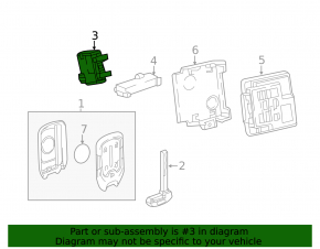 Keyless entery receiver Chevrolet Volt 16-