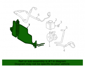 Power Steering Cooling Pipe Mercedes W211 E550