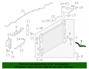 Upper cooling hose for Infiniti QX50 19-25
