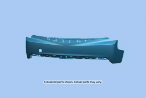 Bare rear bumper Cadillac ATS 13-18