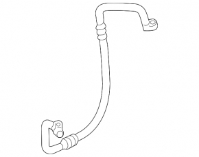 Air conditioning condenser-compressor pipe Mercedes CLA 250 14-19