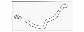 Lower cooling hose Hyundai Tucson 22-25 2.5