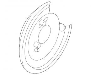 Brake Disc Cover Rear Left Subaru b9 Tribeca