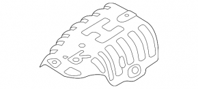 Hyundai Sonata 11-15 Rear Exhaust Muffler Heat Shield