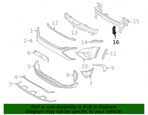 Front bumper bracket right VW Taos 22-25