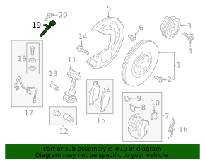 Front right ABS sensor Volvo C40 22-24